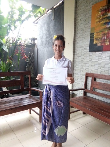 Reeva Bali Spa School Student